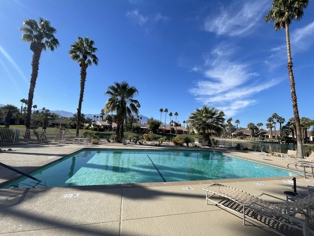 view of pool with a patio