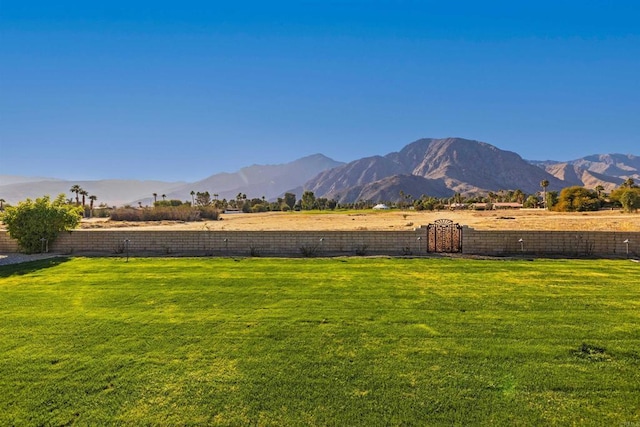 view of mountain feature