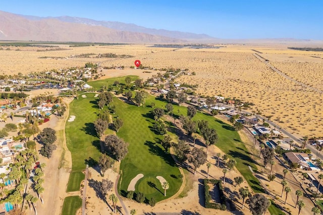 bird's eye view featuring a mountain view