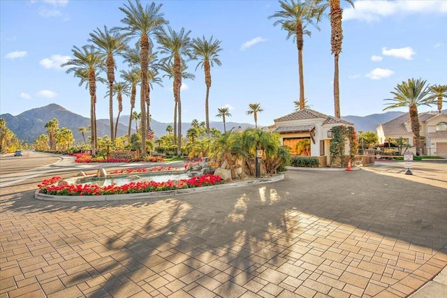 view of property's community featuring a mountain view