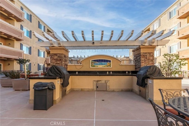 view of patio / terrace featuring a grill and area for grilling