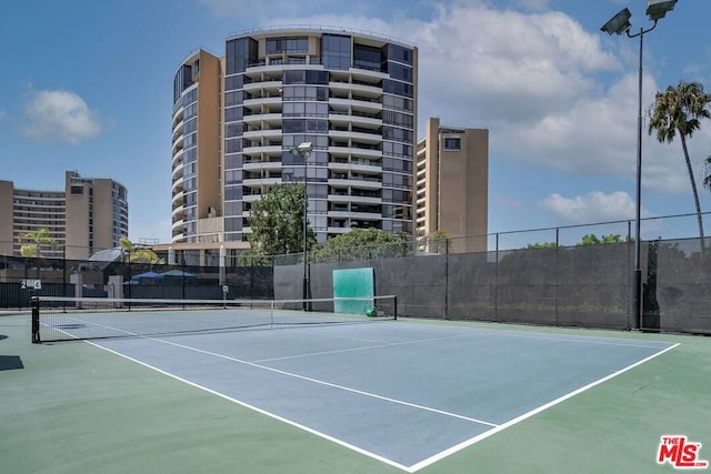 view of tennis court