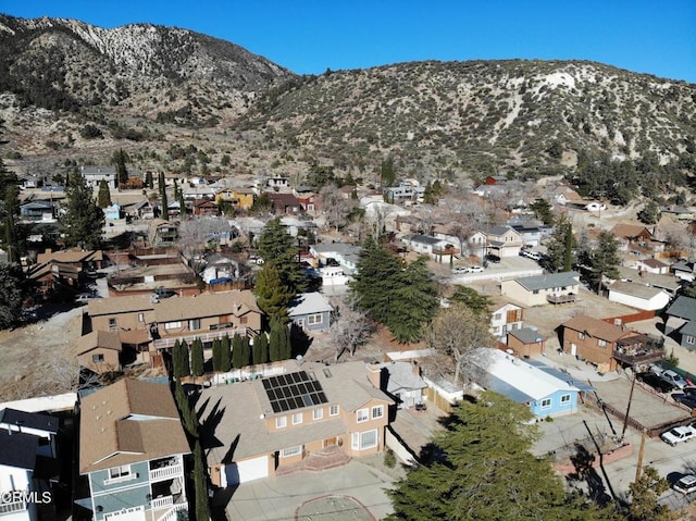 aerial view featuring a mountain view