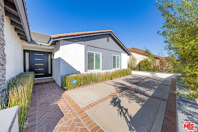 exterior space with a patio area