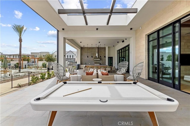 view of patio / terrace featuring an outdoor hangout area