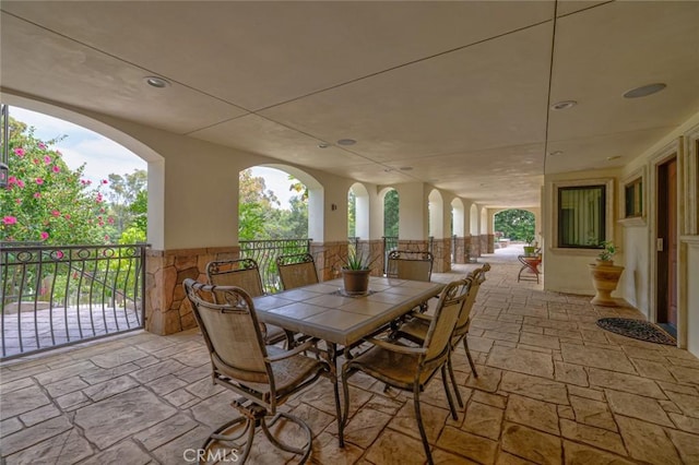 view of patio / terrace with outdoor dining area
