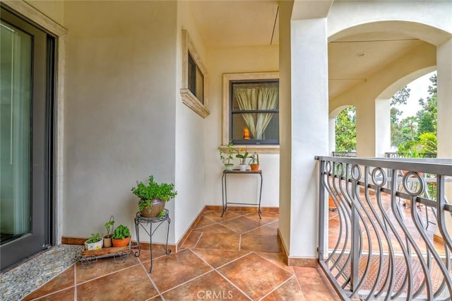 view of balcony