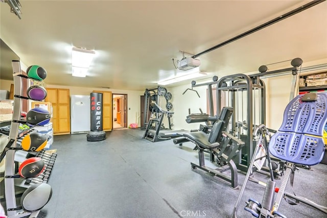 view of exercise room