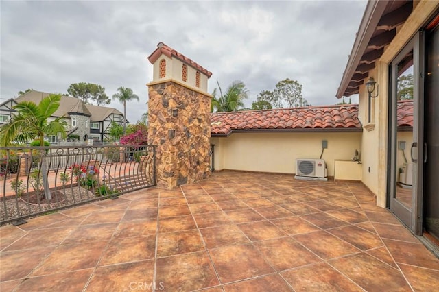 view of patio / terrace with ac unit