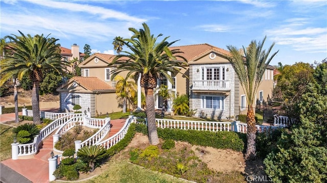 view of mediterranean / spanish-style house