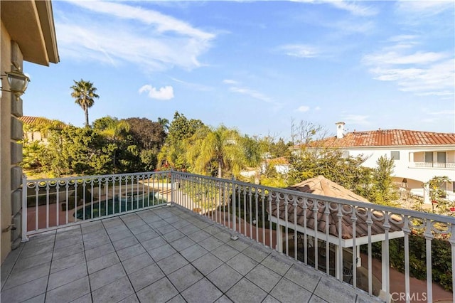 view of balcony