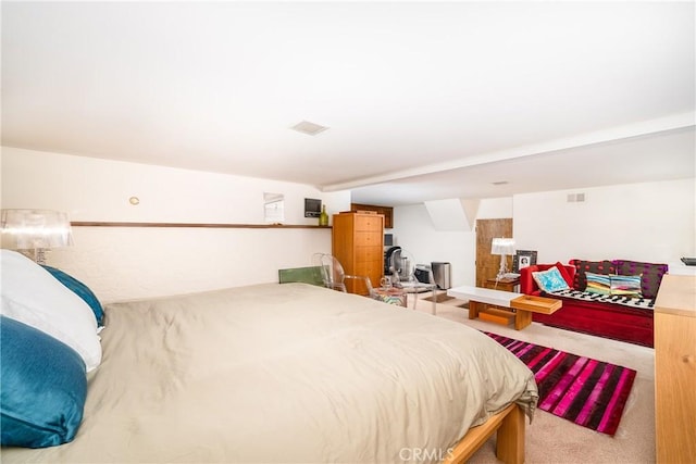 bedroom featuring carpet floors