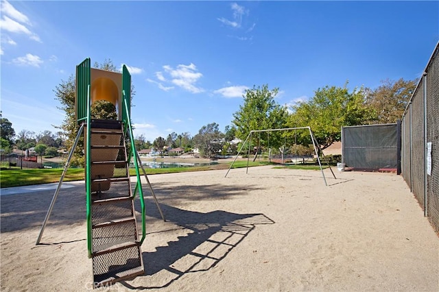 view of jungle gym