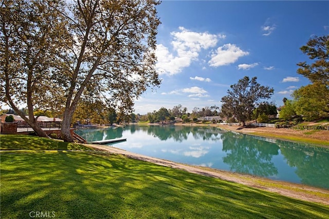 view of water feature