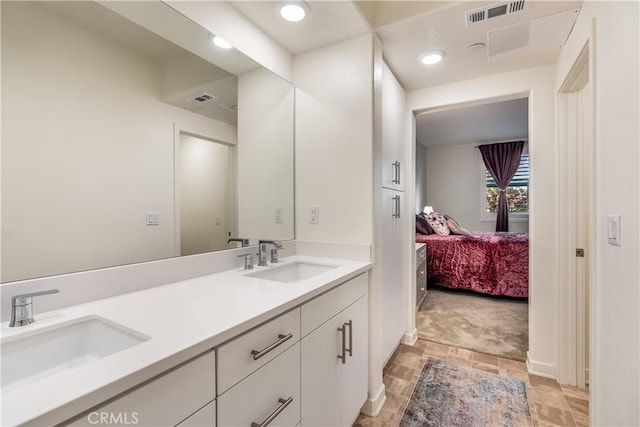 bathroom with vanity