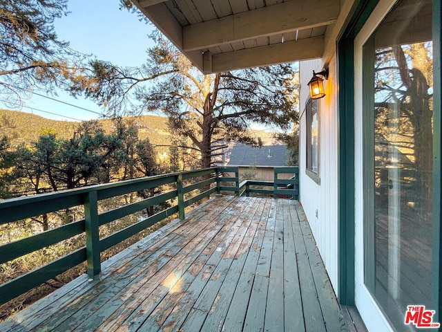 view of wooden terrace