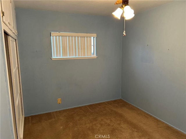 view of carpeted empty room