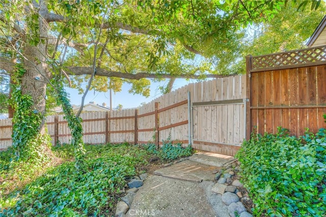 view of patio with fence