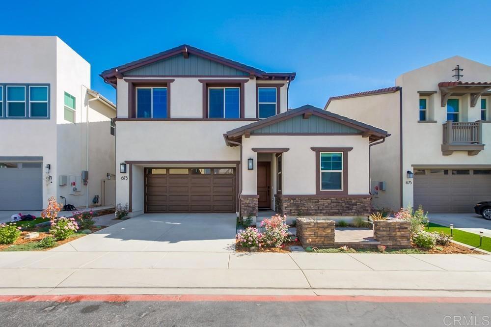 craftsman-style home featuring a garage