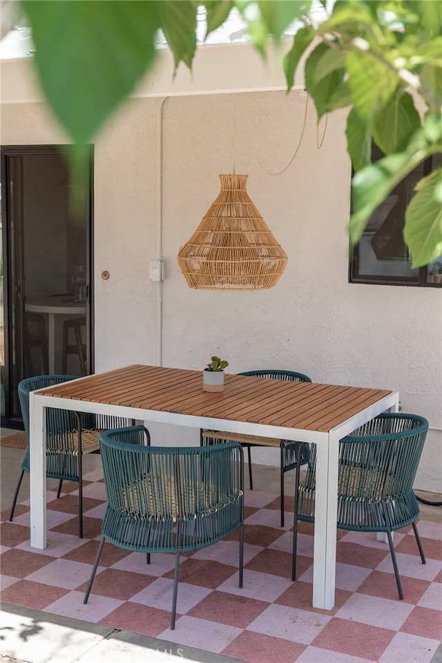 view of dining room