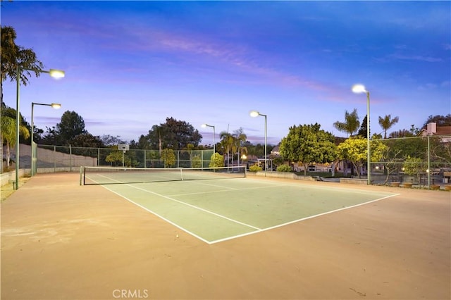 view of tennis court