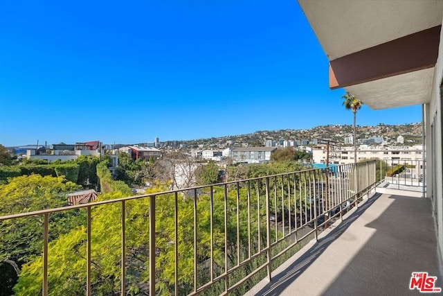 view of balcony