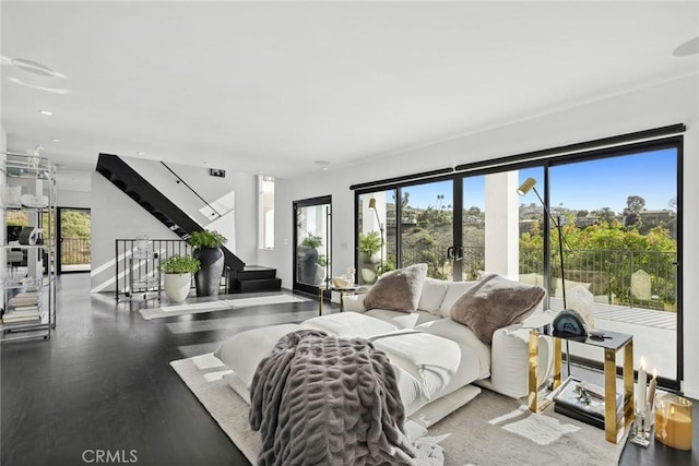 living room with a healthy amount of sunlight