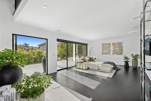 bedroom featuring access to outside