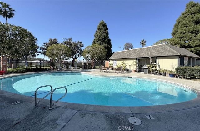 view of pool with a patio area