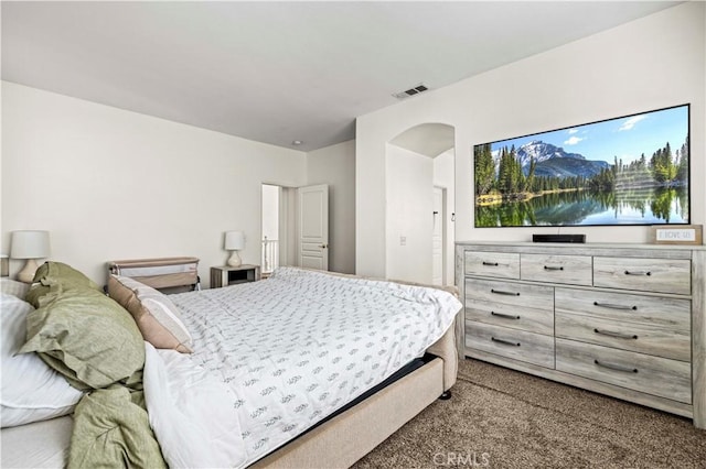 bedroom featuring carpet