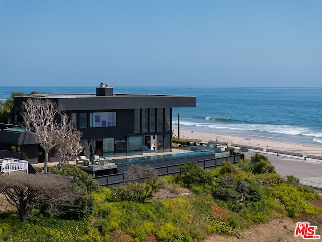 water view with a beach view