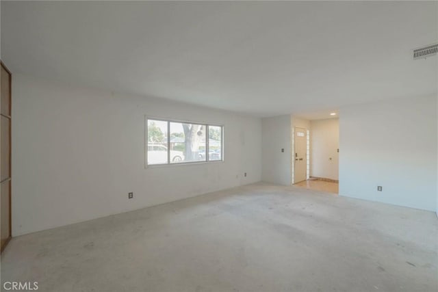 view of carpeted empty room