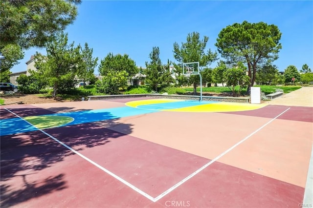 view of basketball court