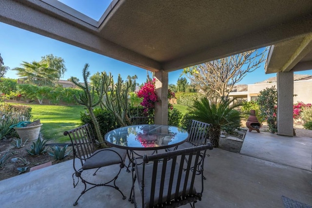 view of patio