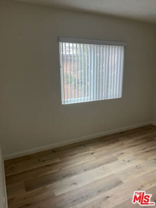 empty room featuring light hardwood / wood-style flooring