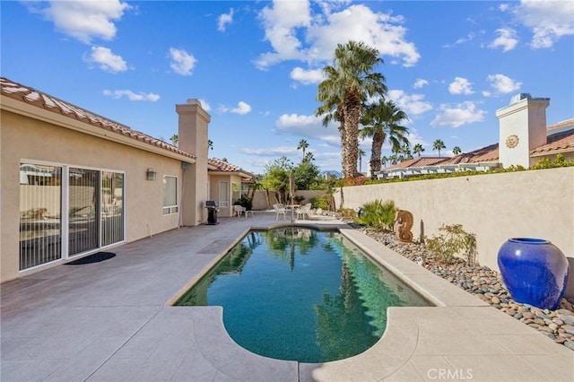 view of pool with a patio