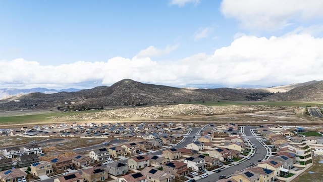 view of mountain feature featuring a residential view