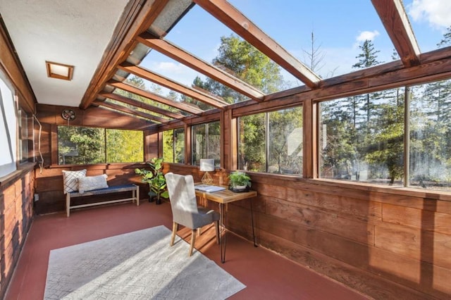 view of sunroom