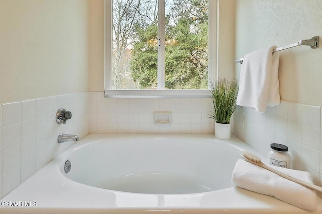 bathroom with a bathtub