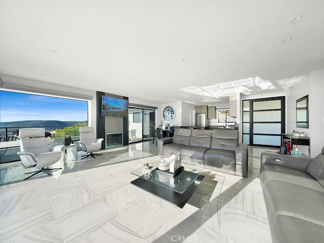 1380 Skyline Dr, Laguna Beach, CA 92651 - living room featuring light tile patterned floors