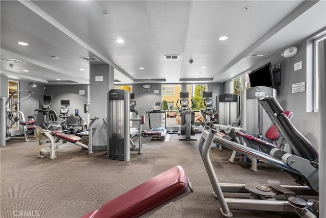 view of exercise room