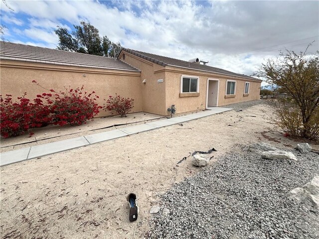 66263 6th St, Desert Hot Springs, CA 92240 - back of property with stucco siding