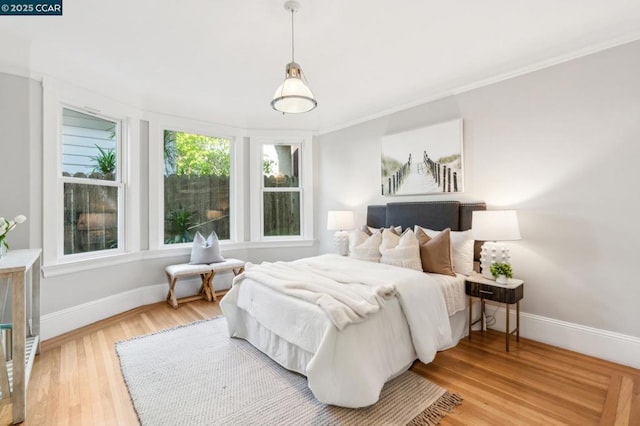 bedroom featuring hardwood / wood-style flooring