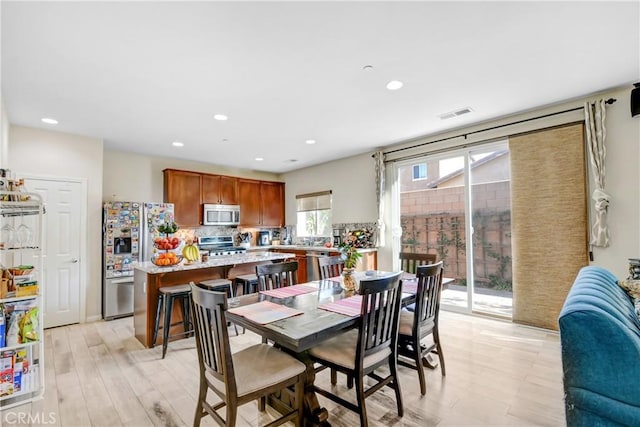 view of dining room