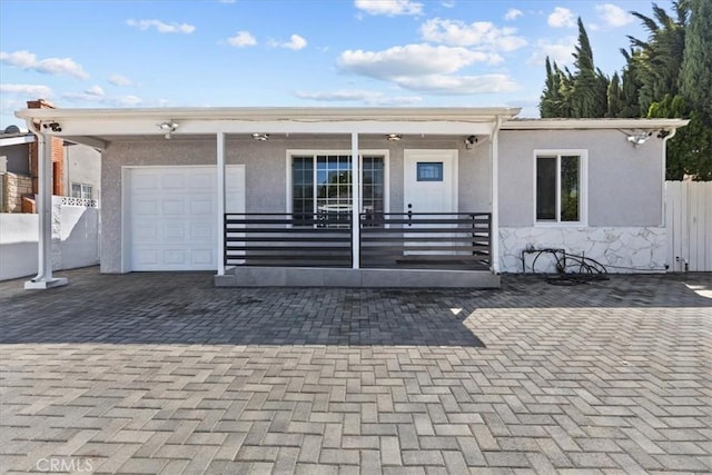 ranch-style house with a garage