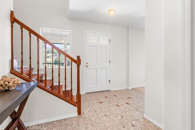 view of foyer entrance