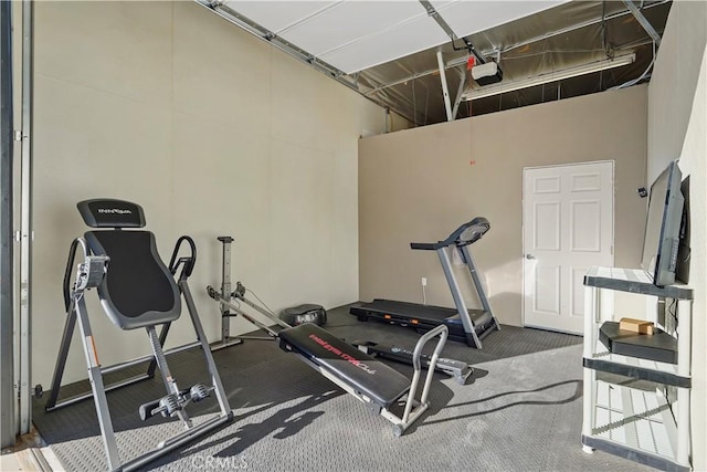 view of workout room