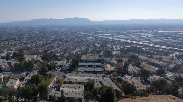 aerial view featuring a mountain view