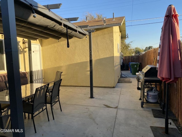 view of patio / terrace featuring grilling area