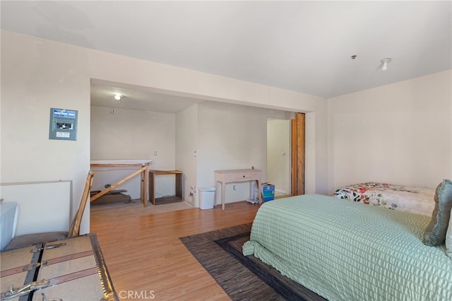 bedroom featuring hardwood / wood-style flooring